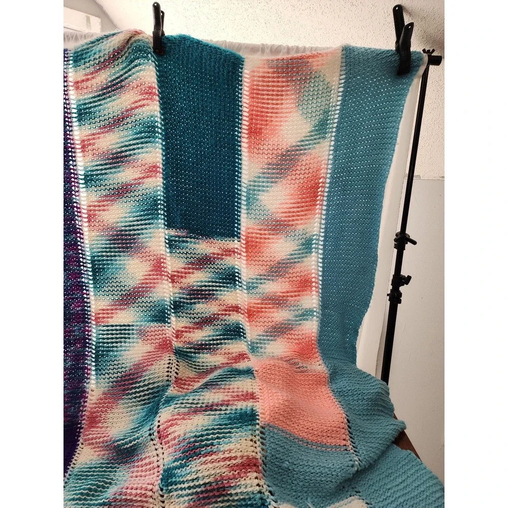 Vintage Crochet Afgan‎ Handmade Blanket